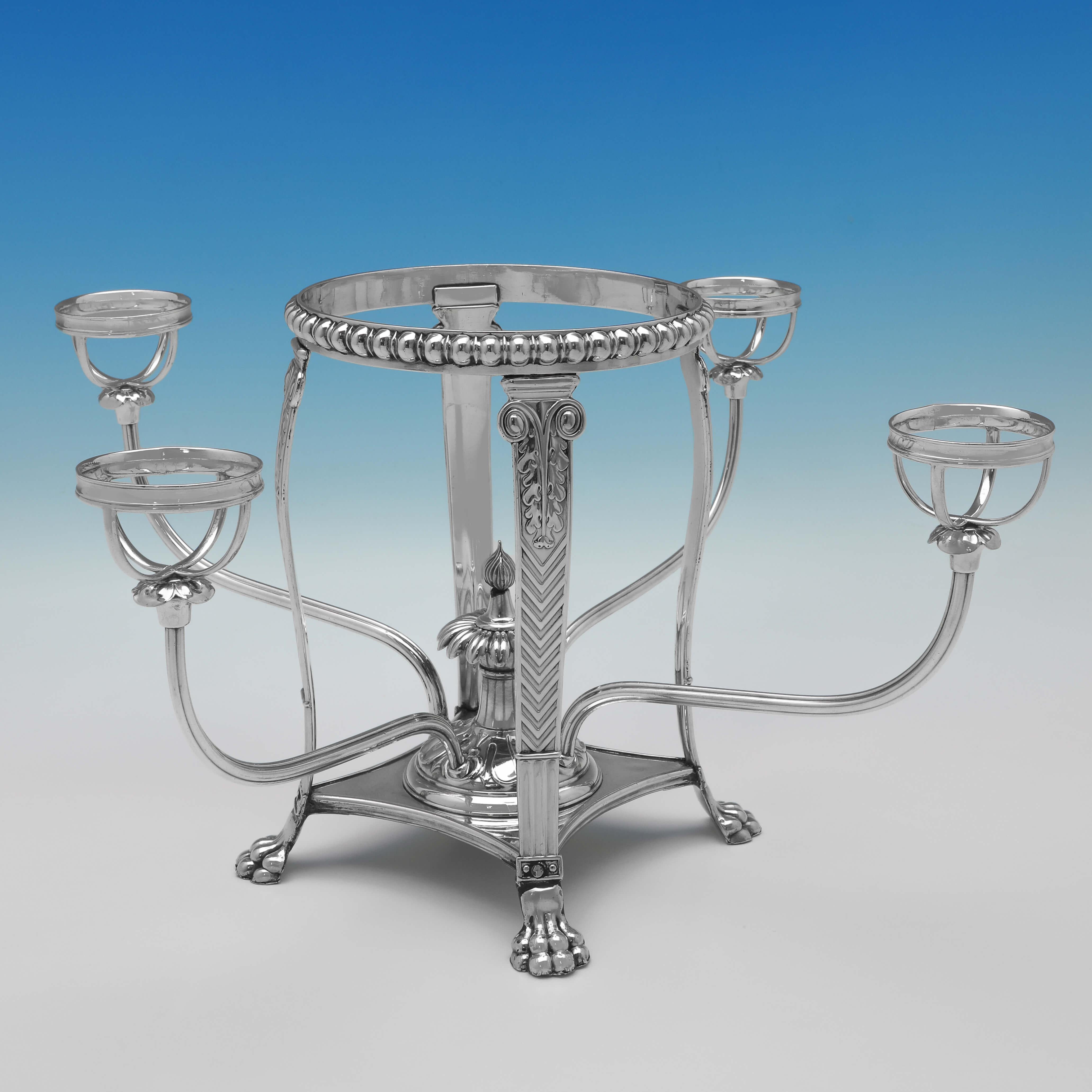 Regency Period Old Sheffield Plate Epergne or Centrepiece, Made circa 1815 For Sale 2