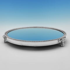 Regency Period Old Sheffield Plate Mirror Plateau - Made Circa 1810