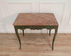 Regency Period Painted Game Table with Marble Top, Early 19th Century