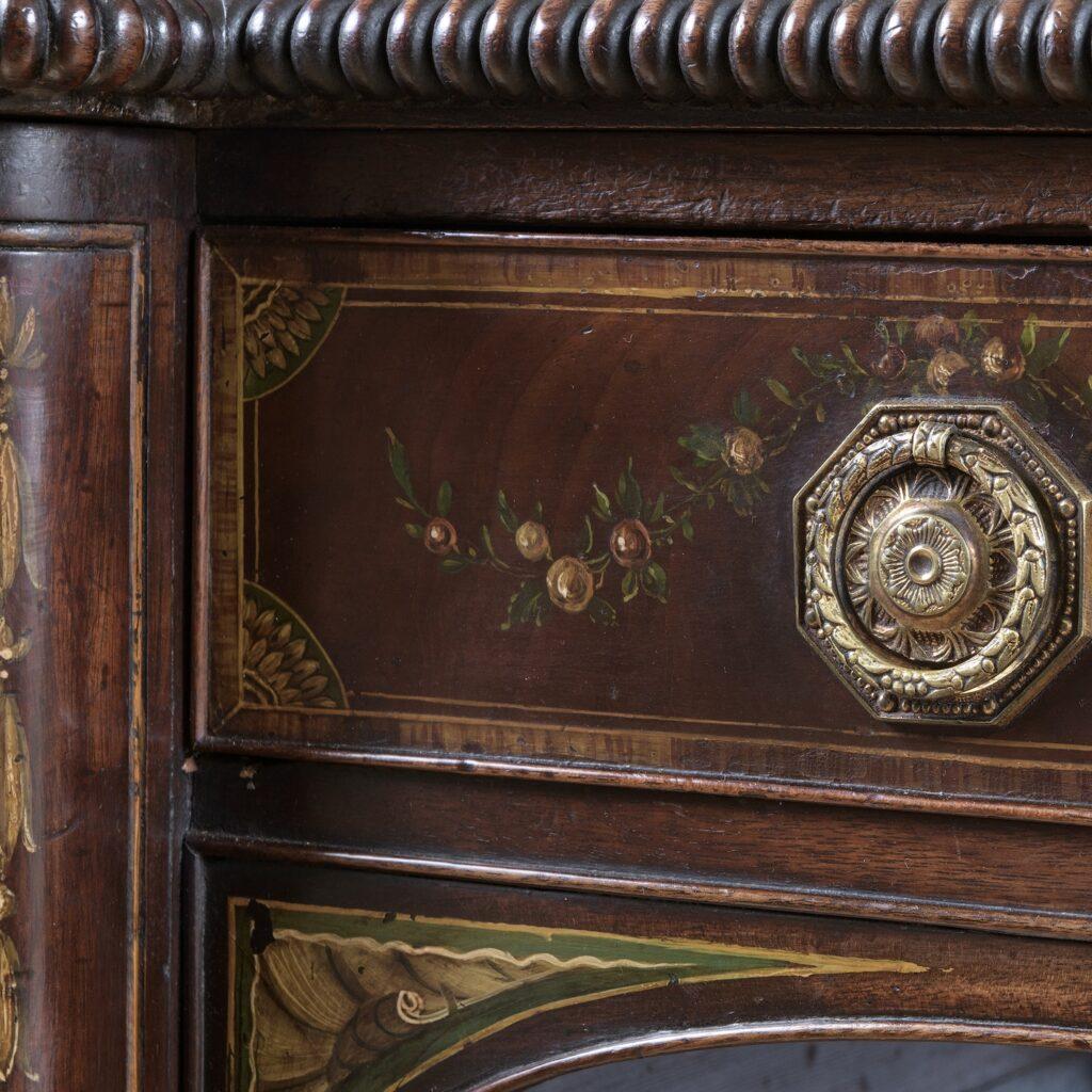 XIX secolo Credenza dipinta di epoca Regency George Seddon & Sons in vendita