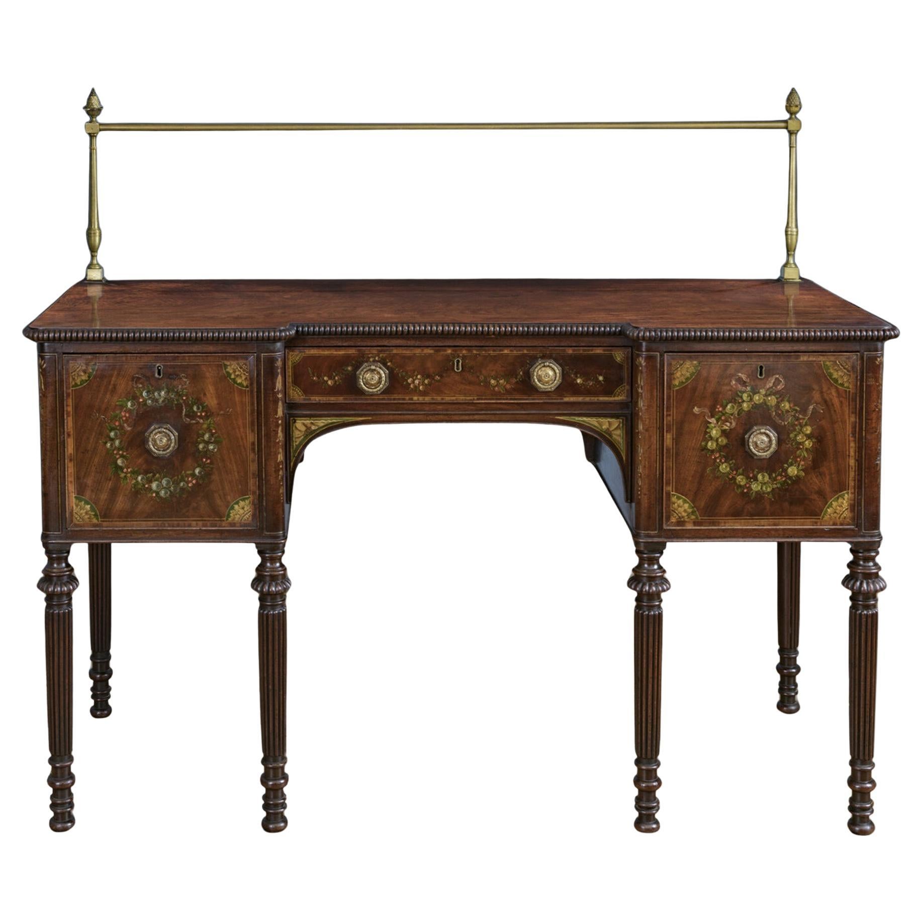 Credenza dipinta di epoca Regency George Seddon 
Sons in vendita