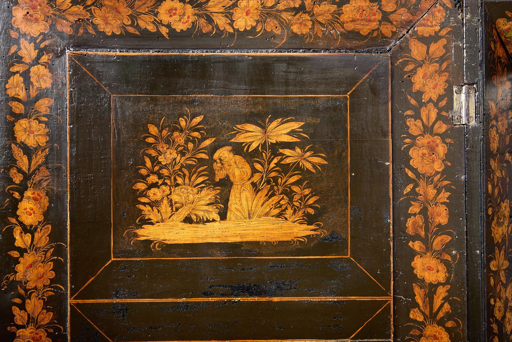 XIXe siècle Rare Regency  Cabinet de collection de plumes sur Stand, Chinoiserie en vente
