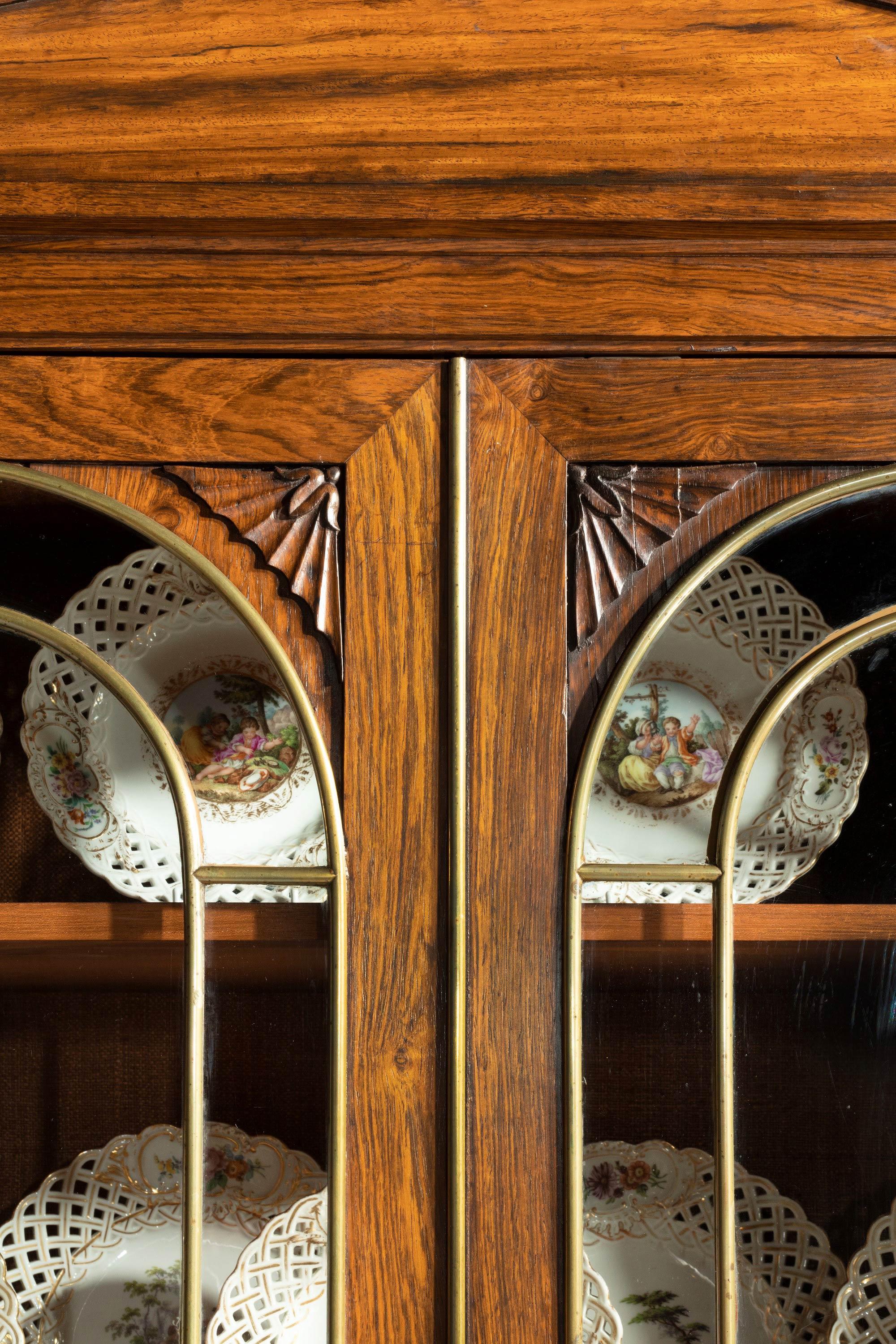 Regency Period Rosewood Bookcase / China Cabinet For Sale 7