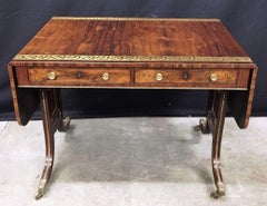 Regency Period Brass Inlaid Sofa Table