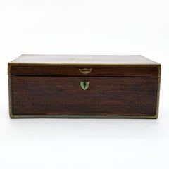 Regency Period Rosewood Campaign Writing Box, England