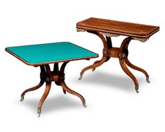 Regency-Period Rosewood Card Tables