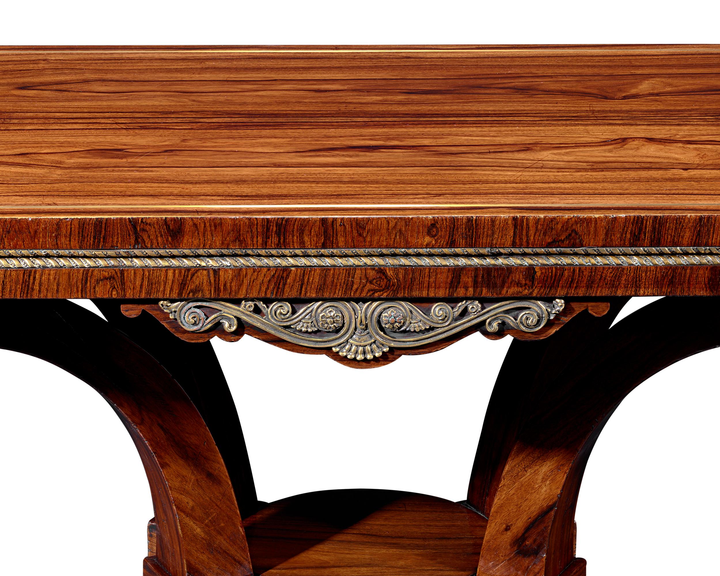 19th Century Regency-Period Rosewood Card Tables For Sale
