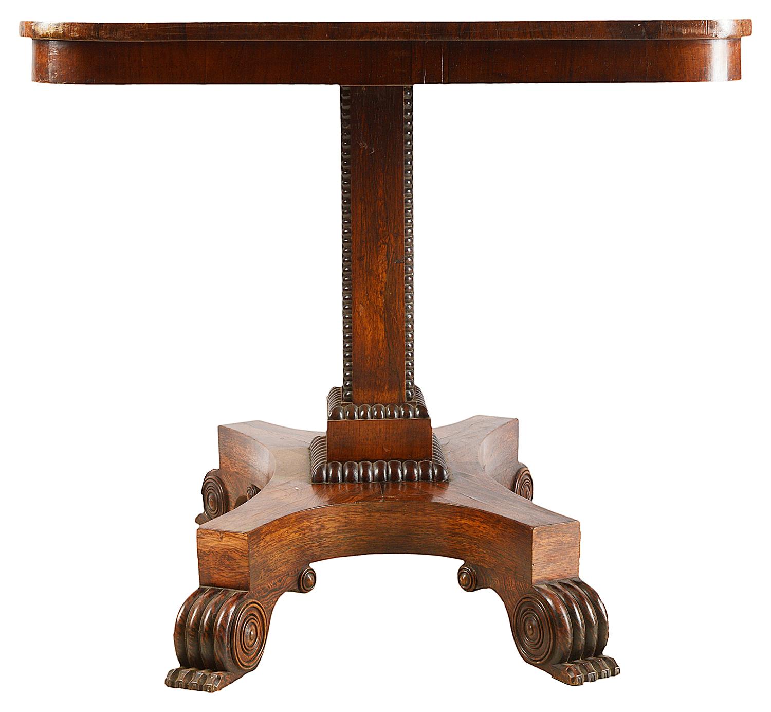 Regency Period Center Table In Good Condition For Sale In Brighton, Sussex
