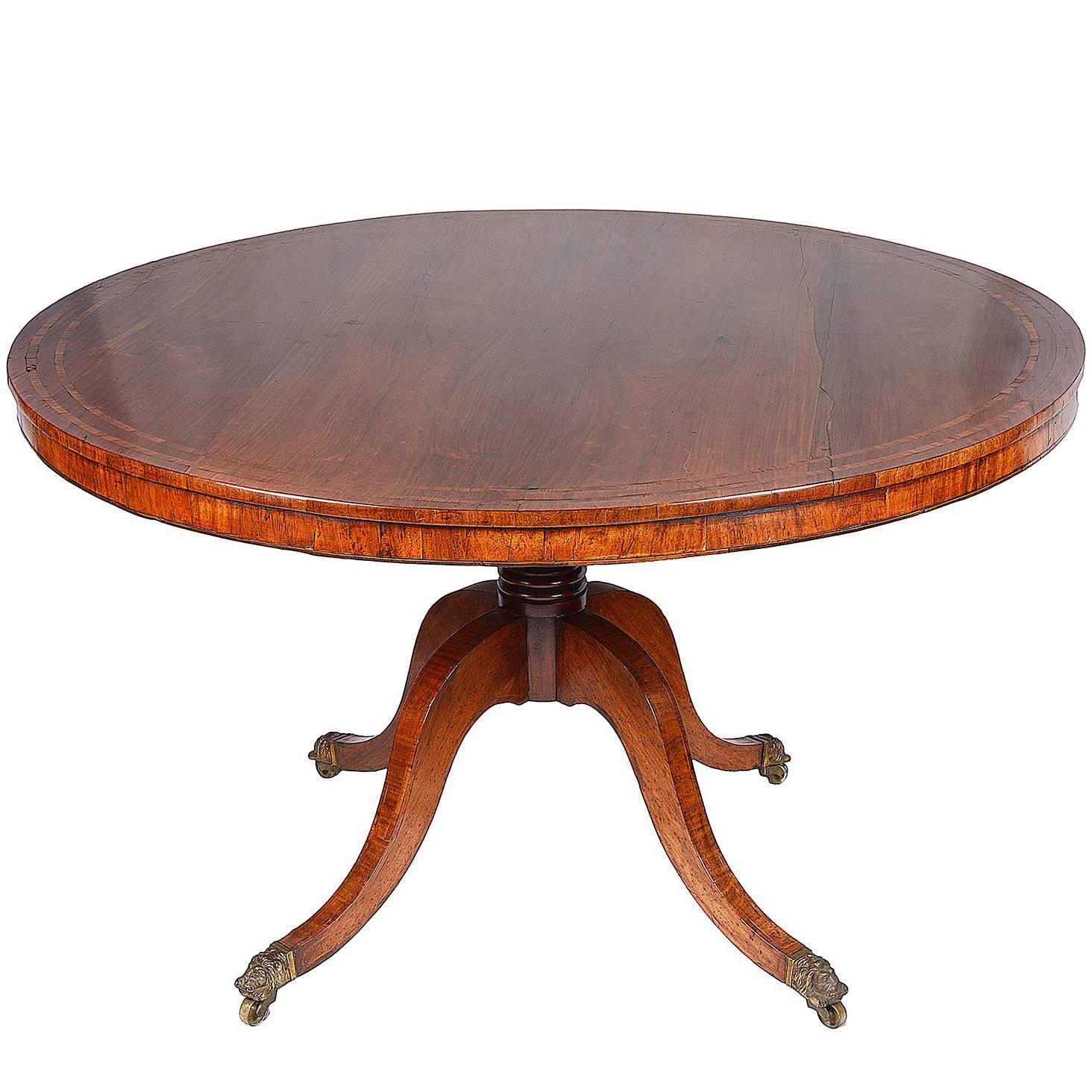 Regency Period Rosewood Centre Table