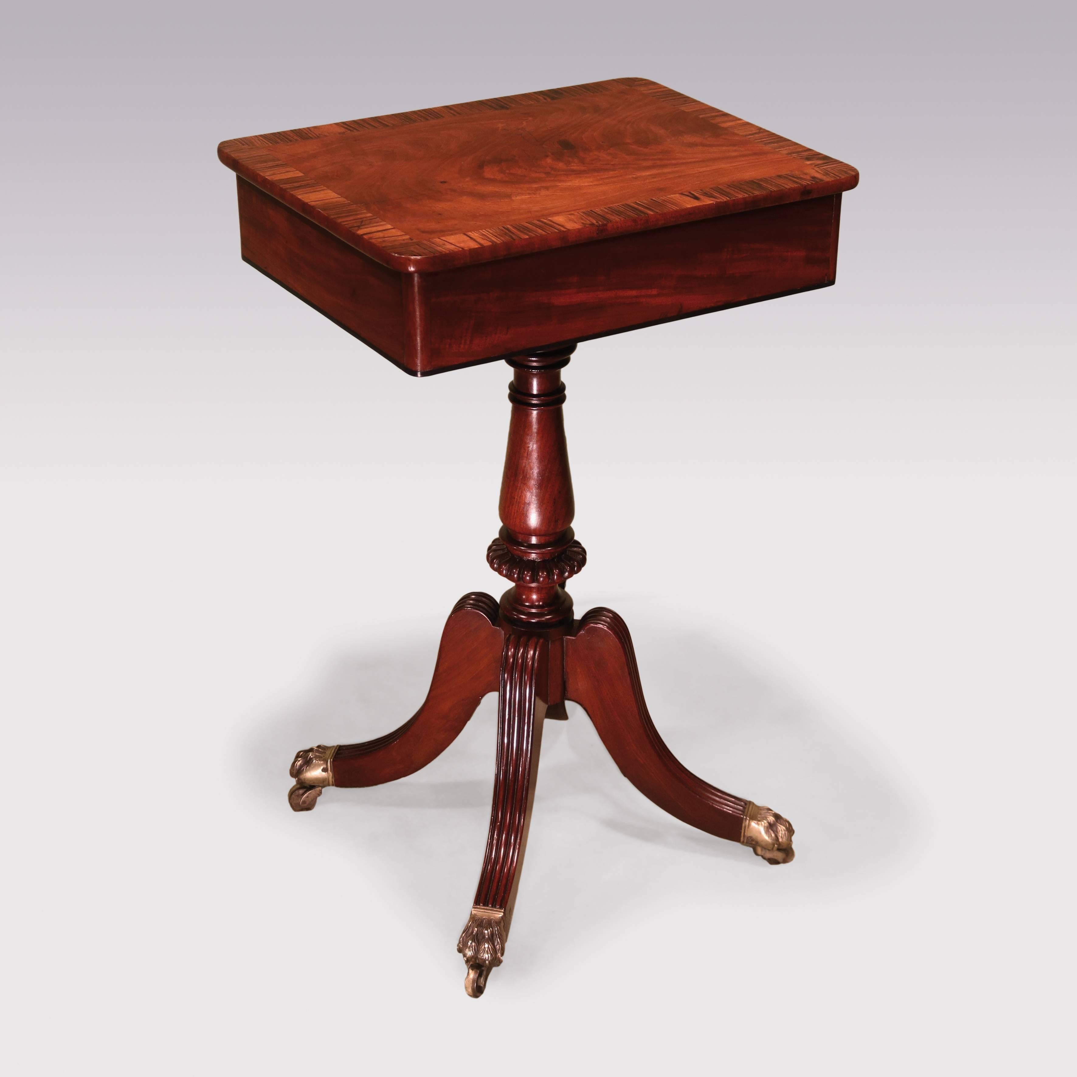 English 19th Century Regency Rosewood Occasional Table
