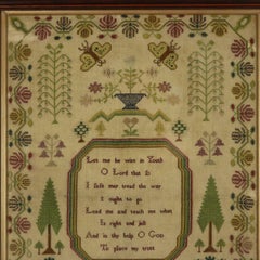 Regency Period Sampler, 1824, by Eliza Brewster