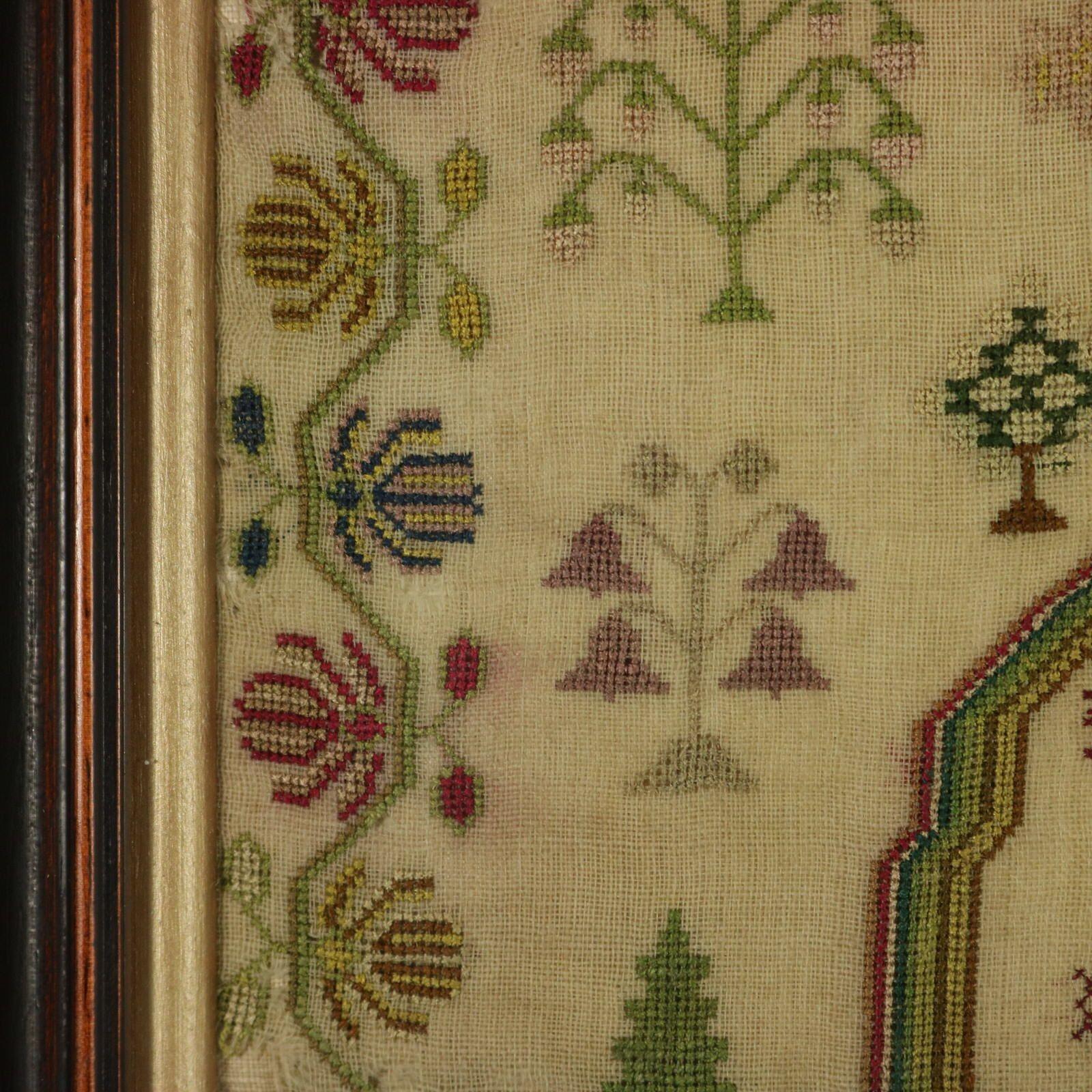 Regency Period Sampler, 1824, by Eliza Brewster In Fair Condition For Sale In Chelmsford, Essex