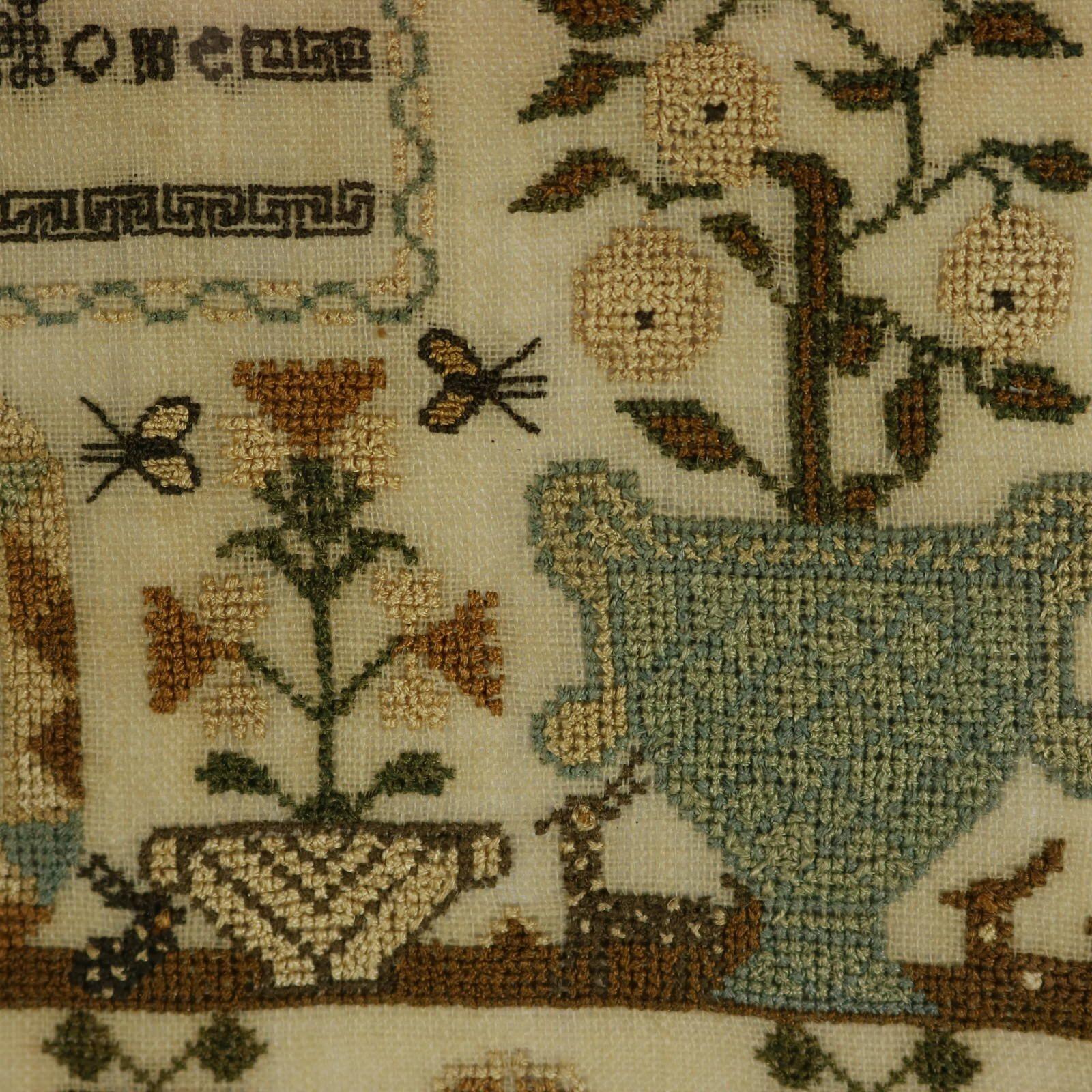 Regency Period Sampler, 1827, by Maria Thurgood im Angebot 8