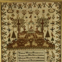 Regency Period Sampler, 1827, by Maria Thurgood