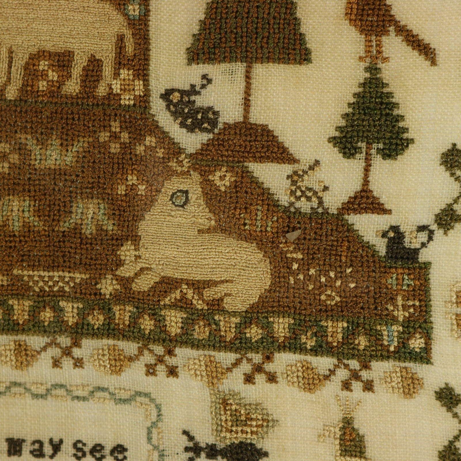 Regency Period Sampler, 1827, by Maria Thurgood im Angebot 2