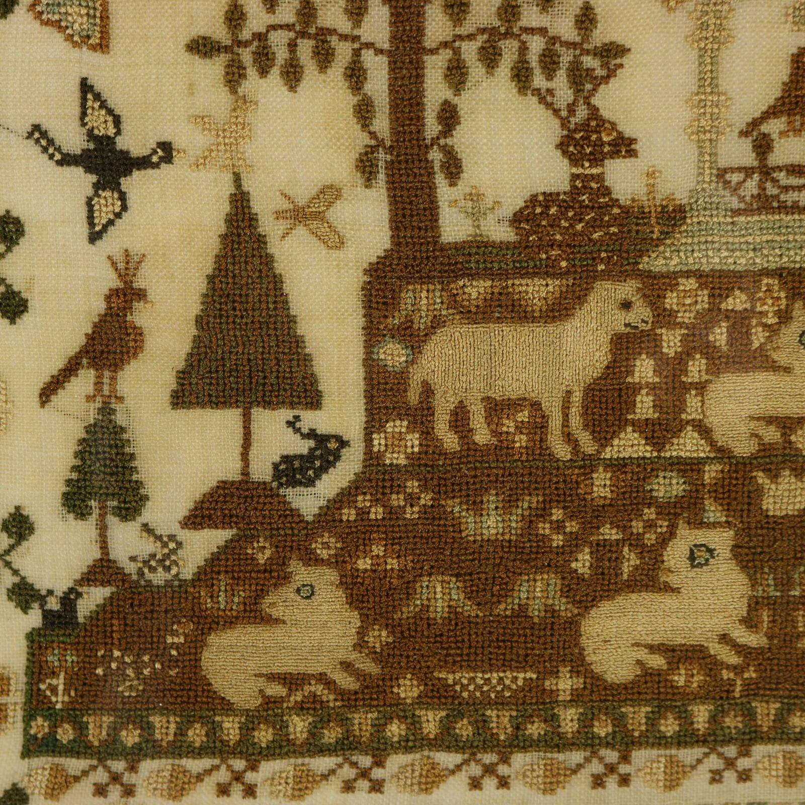 Regency Period Sampler, 1827, by Maria Thurgood im Angebot 4