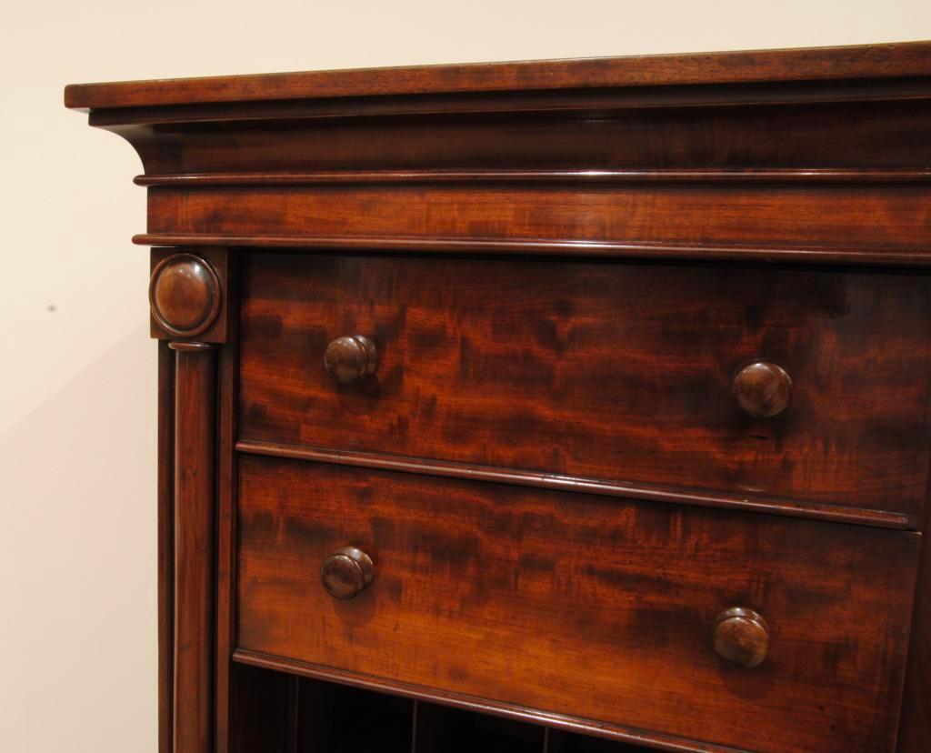 19th Century Regency Period Secretaire Wellington Chest For Sale