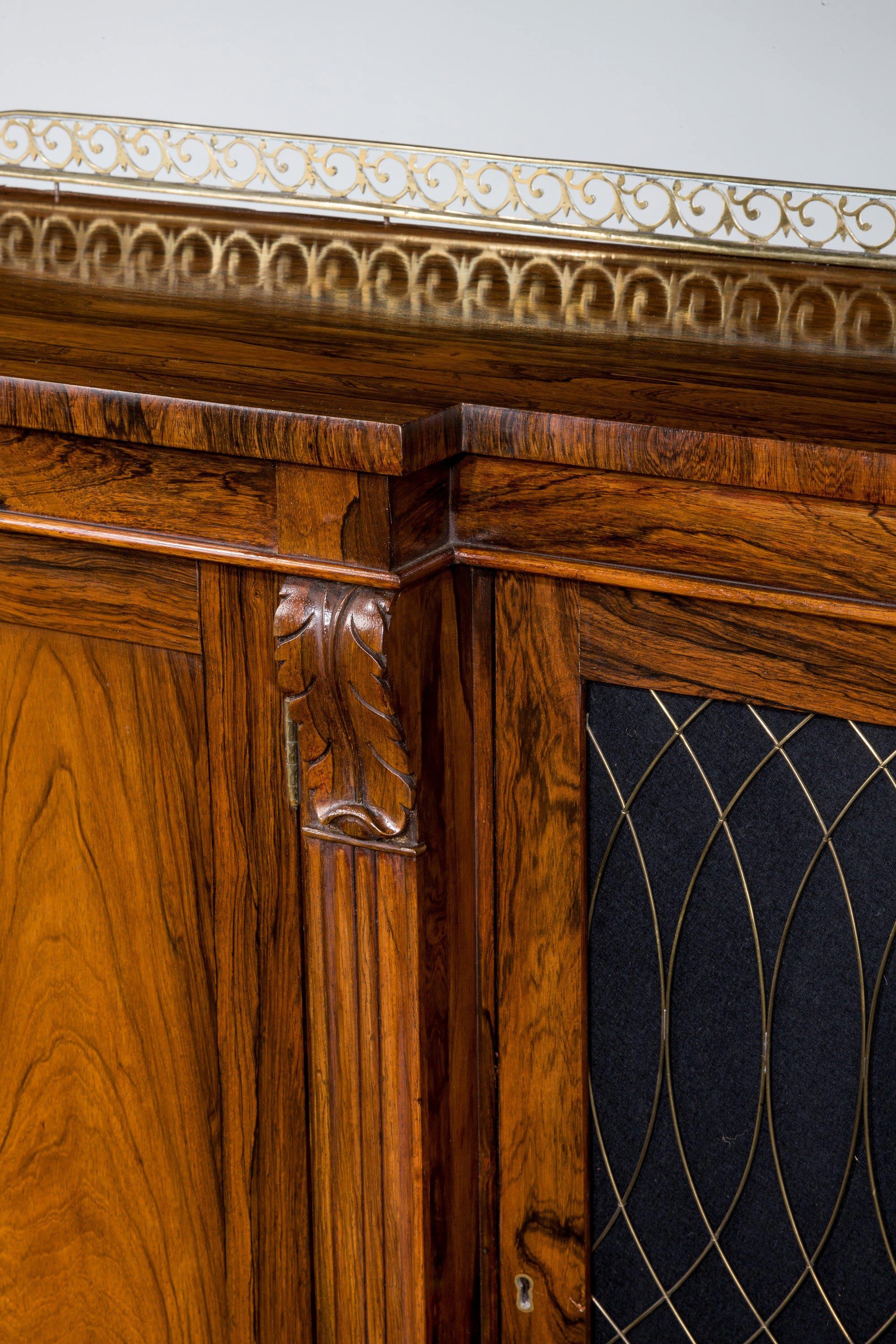 Wood Regency Period Side Cabinet