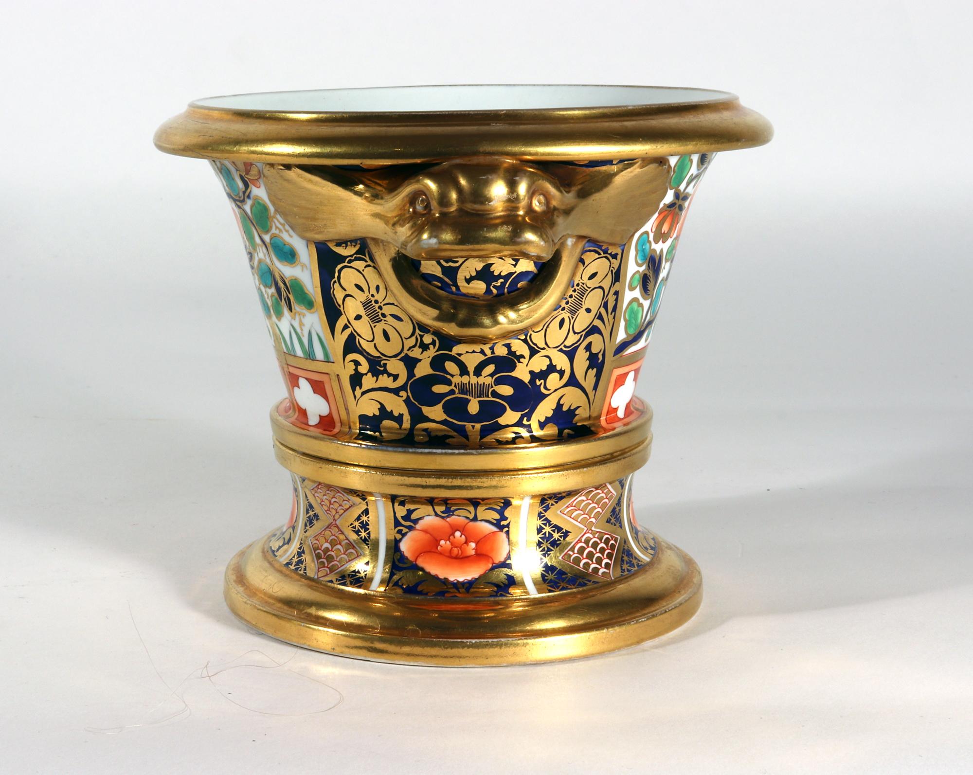 Regency Period Spode Porcelain Japan pattern Cache Pots & Stands, Pattern #1250 4