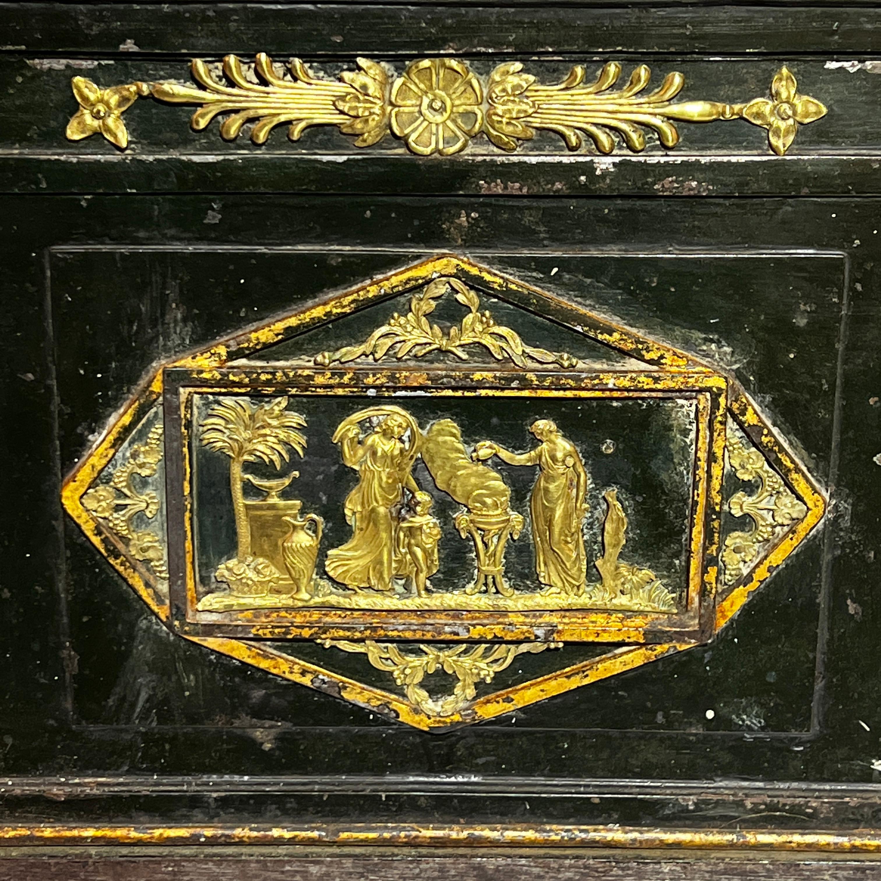 Regency Period Steel Strong Box For Sale 4