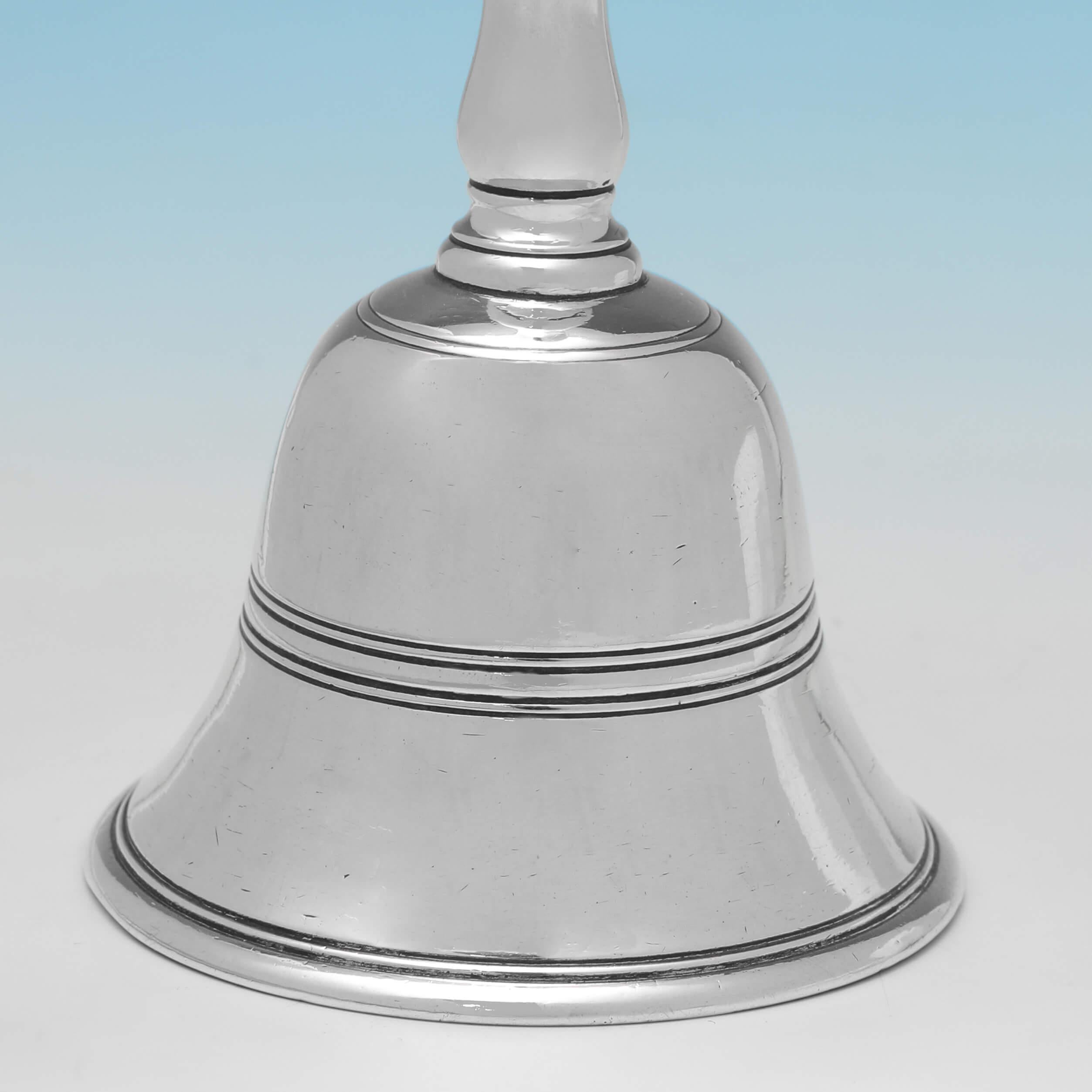 English Regency Period Sterling Silver Bell, Peter & William Bateman, London, 1818 For Sale