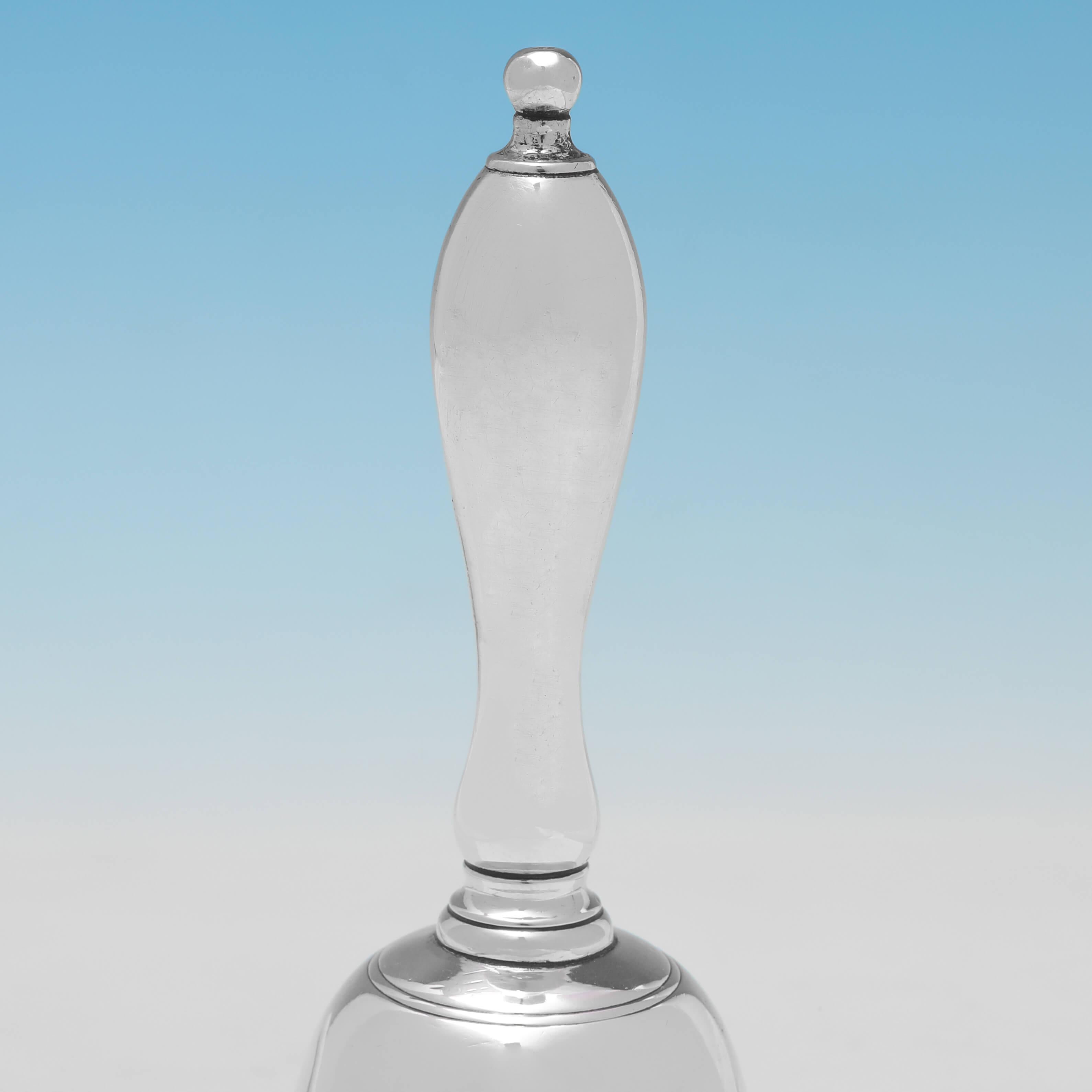 Early 19th Century Regency Period Sterling Silver Bell, Peter & William Bateman, London, 1818 For Sale