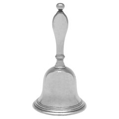 Campana da tavolo in argento sterling di epoca Regency realizzata a Londra nel 1813