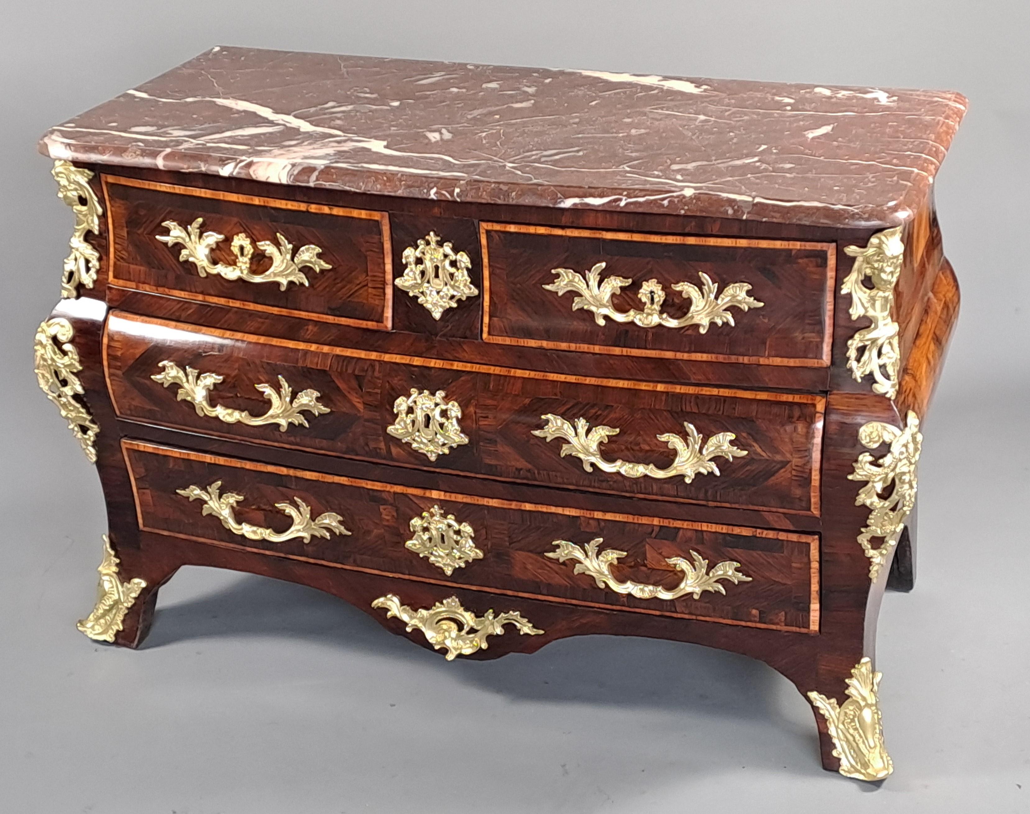 Gilt Regency Period Tombeau Commode For Sale