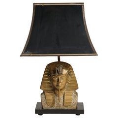 Regency Pharaoh Brass Table Lamp