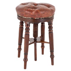 Regency Piano Stool Mahogany Adjustable Height
