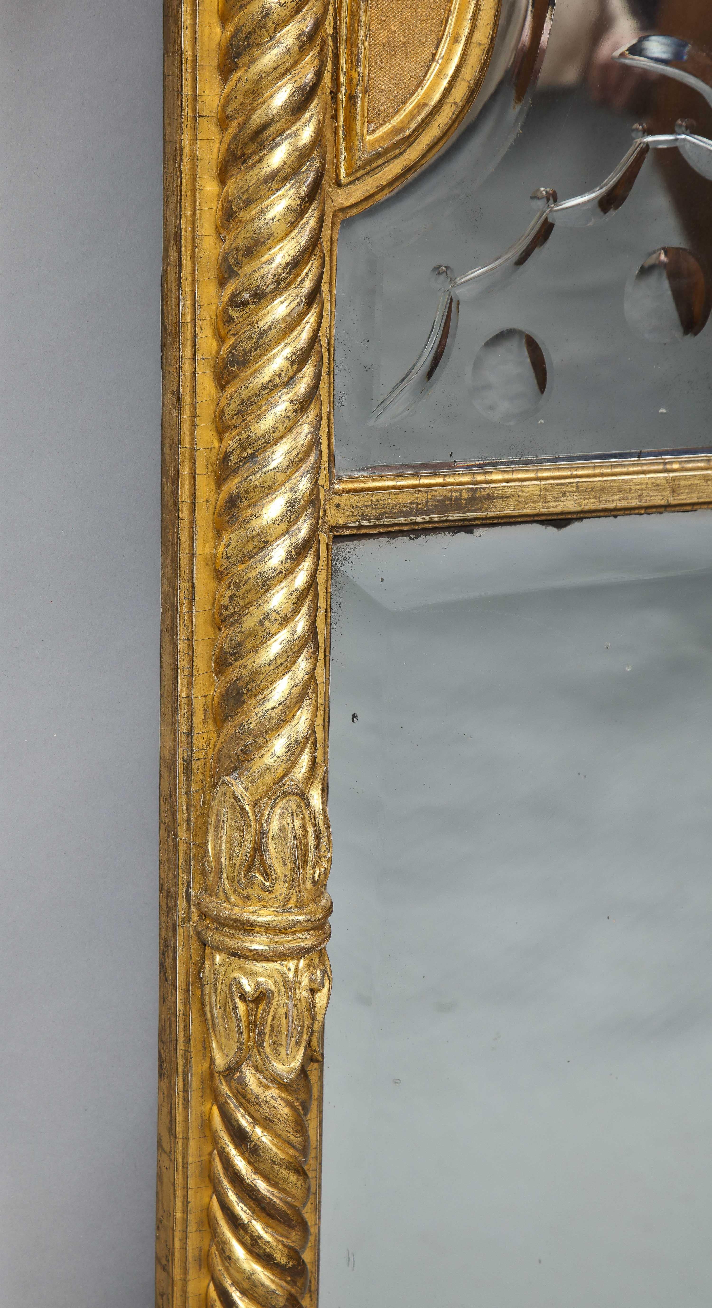 Regency Pier Mirror with Queen Anne Plates 4