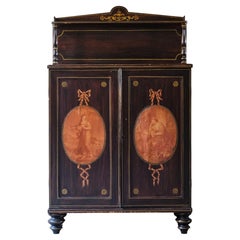 Regency Pine Chiffonier in Simulated Rosewood Paint