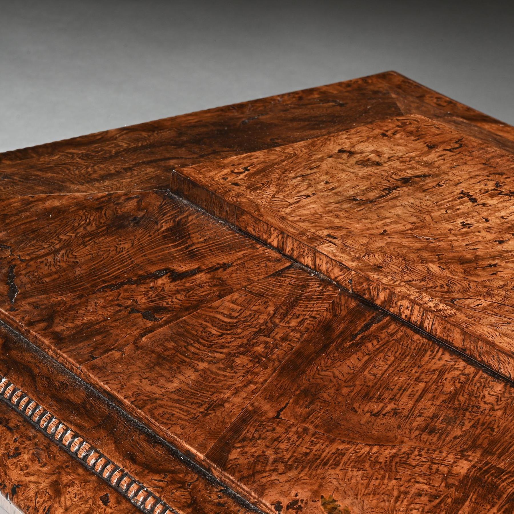 Regency Pollard Oak Sarcophagus Shaped Cellarette For Sale 3