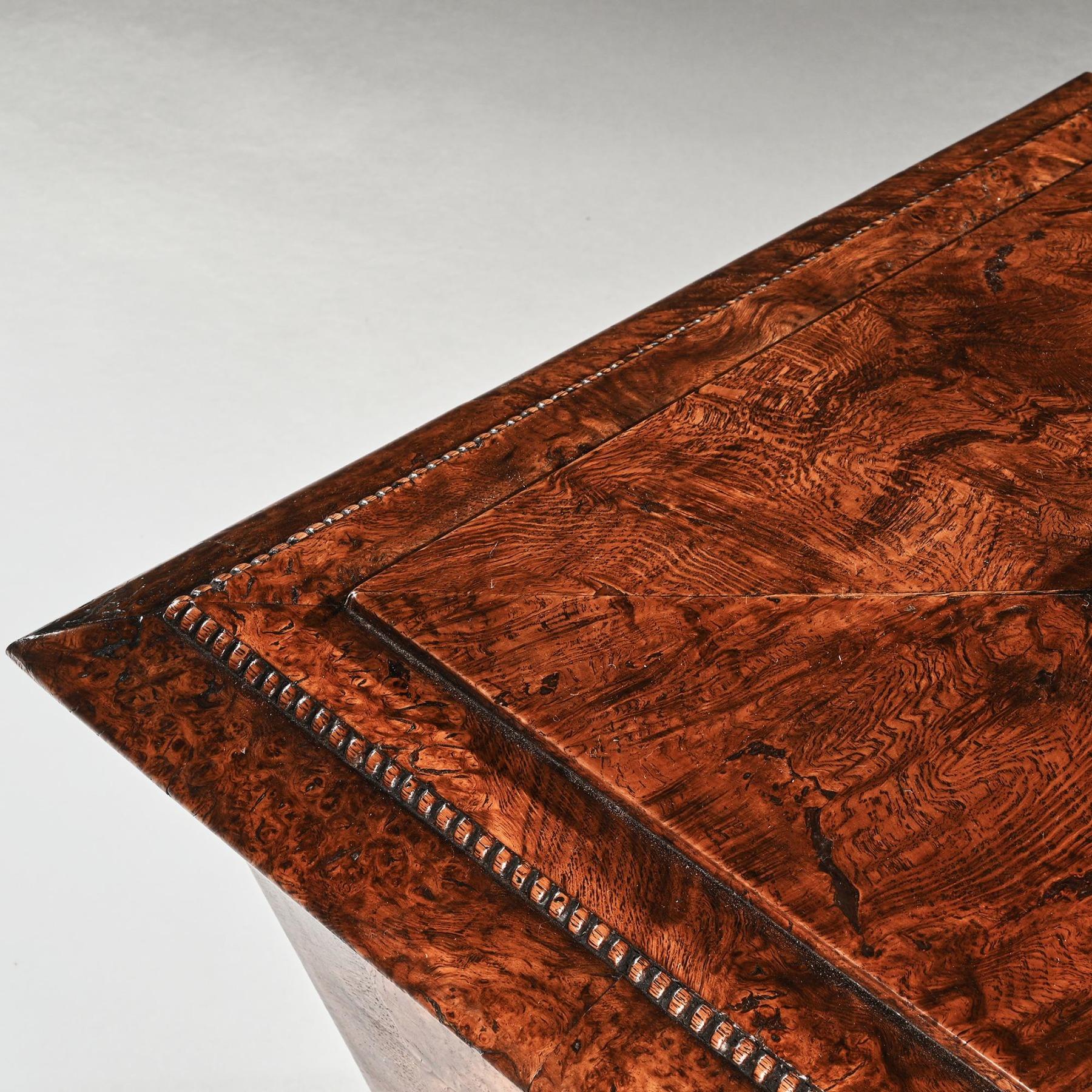 Regency Pollard Oak Sarcophagus Shaped Cellarette For Sale 4