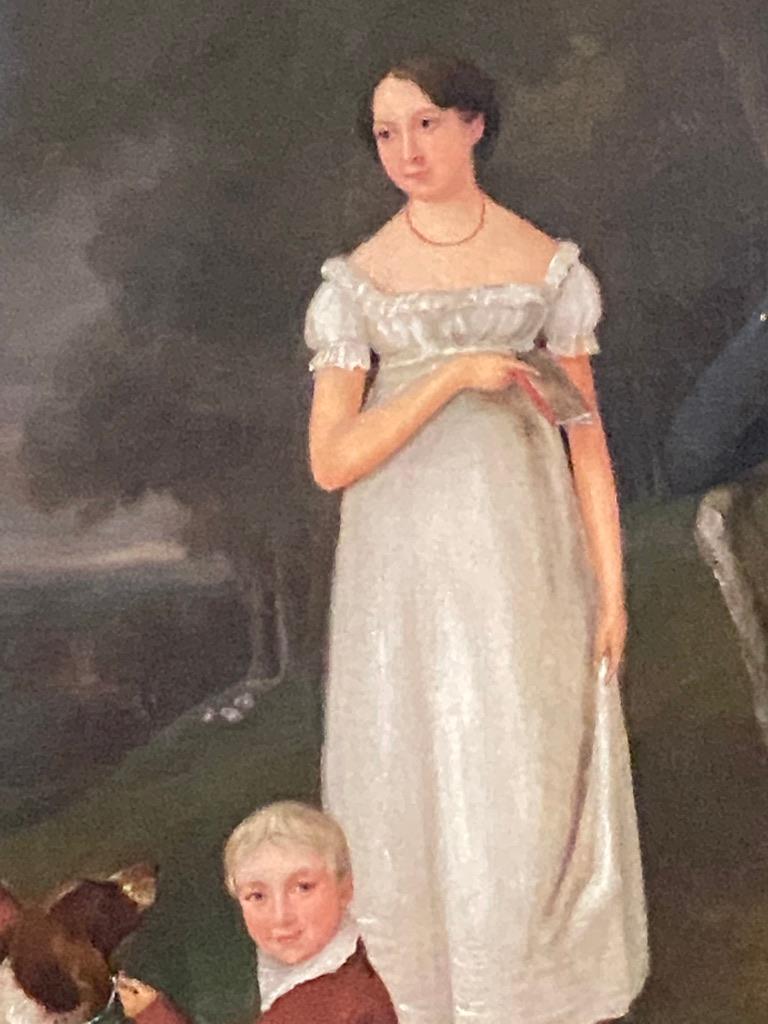 Regency Portrait " A Squire And His Family " Oil on Canvas For Sale at ...