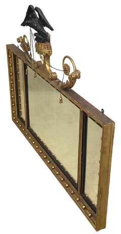 Regency Rectangular Giltwood Overmantle Mirror