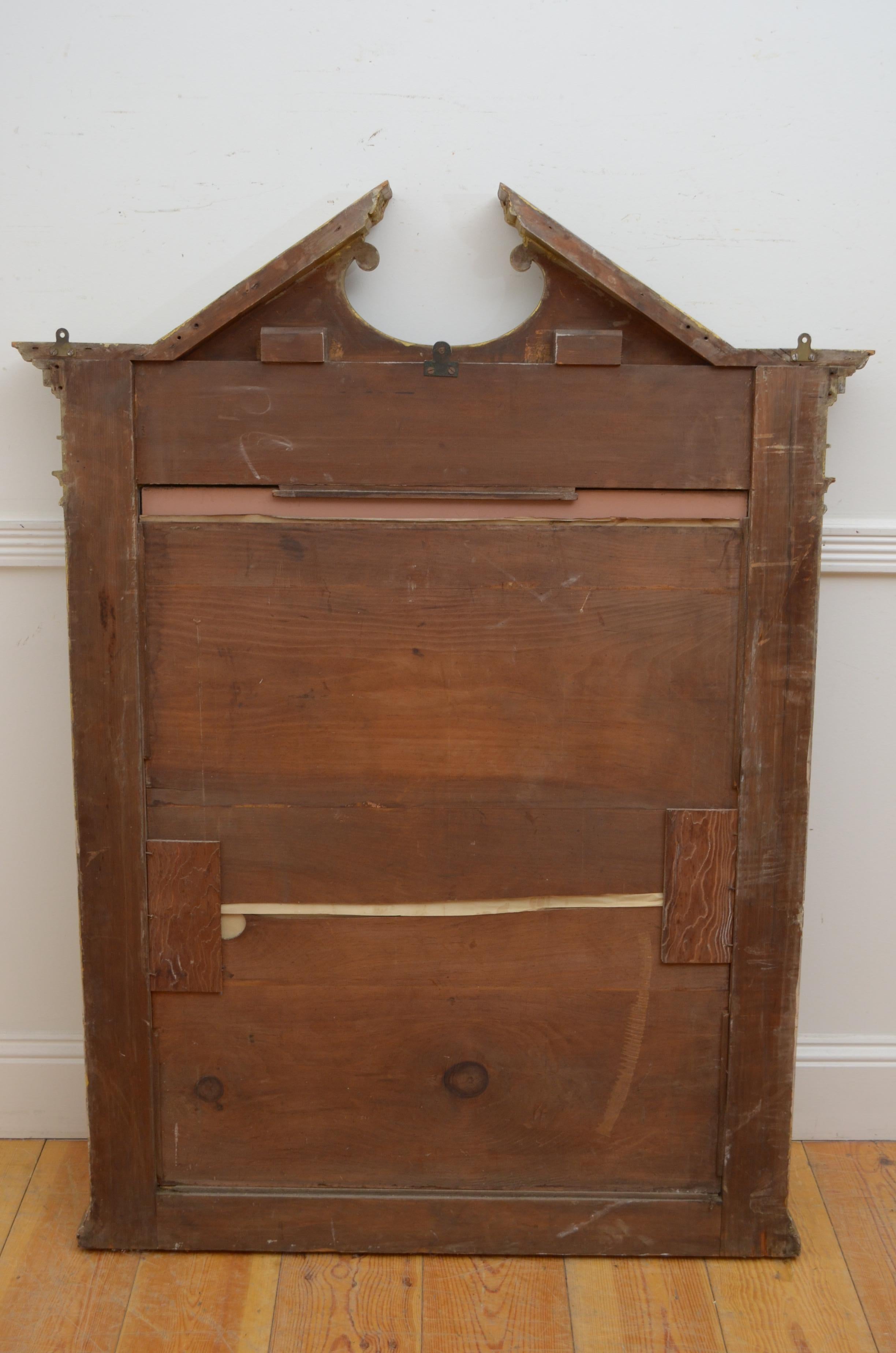 Regency Revival Architectural Wall Mirror H136cm For Sale 7
