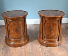 Regency Revival Bedside Chests Nightstands Walnut Cabinets