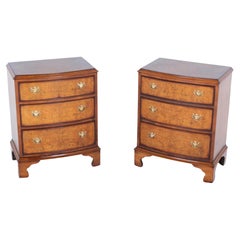 Regency Revival Bedside Chests Walnut Nightstands