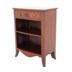 Bibliothèque Regency Revival à façade ouverte en acajou