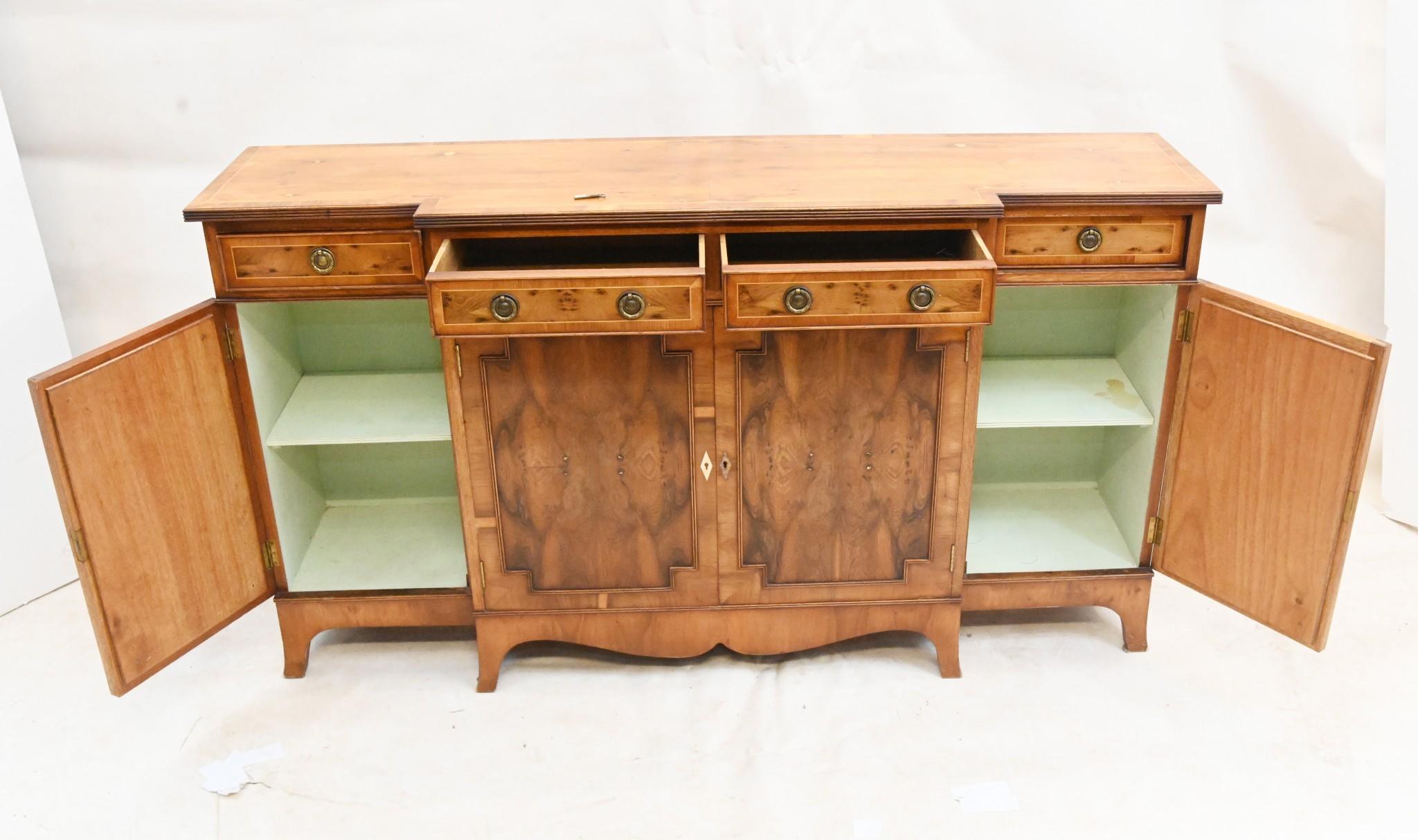 Wood Regency Revival Chiffonier Sideboard