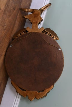 Regency Revival Convex Mirror Gilt Eagle