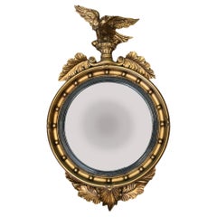 Regency Revival Espejo Convexo Águila Dorada