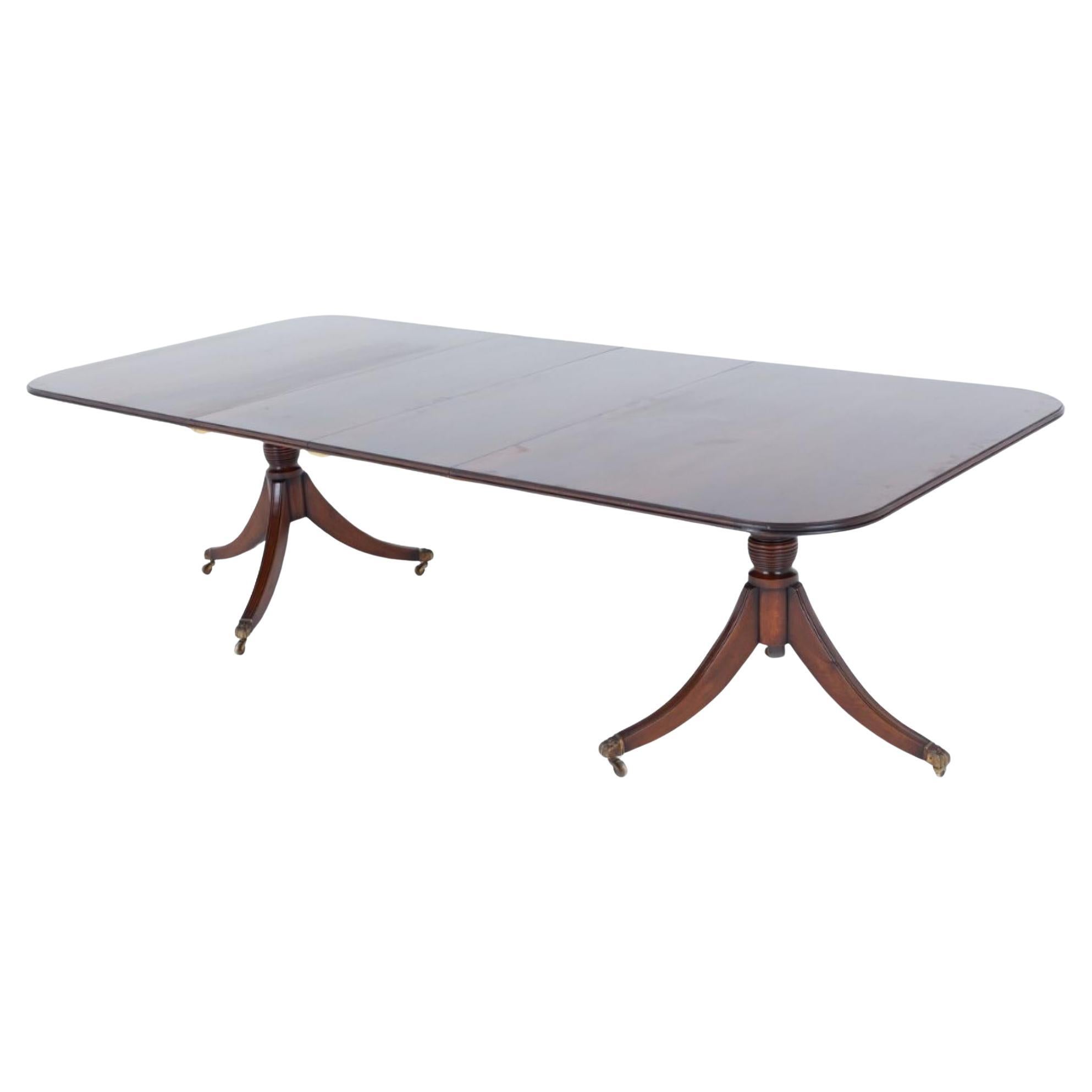 Regency Revival Dining Table Extending 12 Seater Mahogany