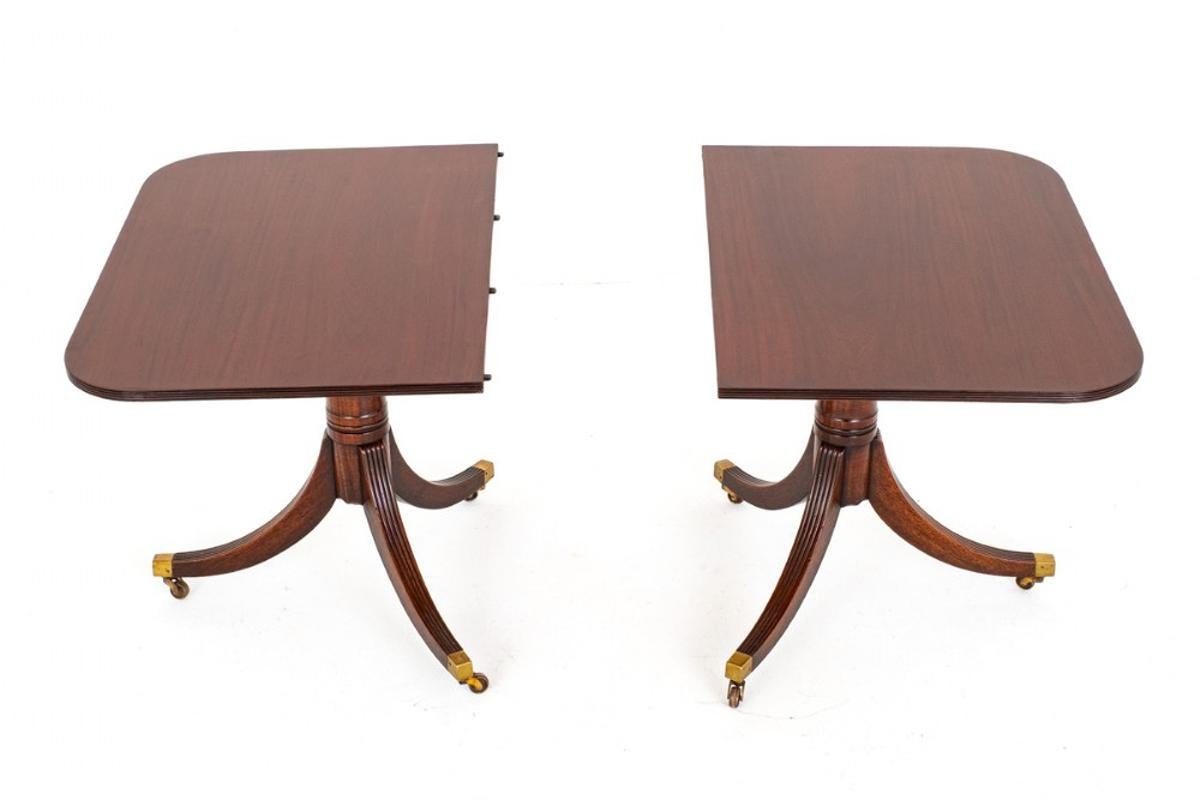 Mesa de Comedor Regency Revival Pedestal de Caoba en Bueno Estado en Potters Bar, GB