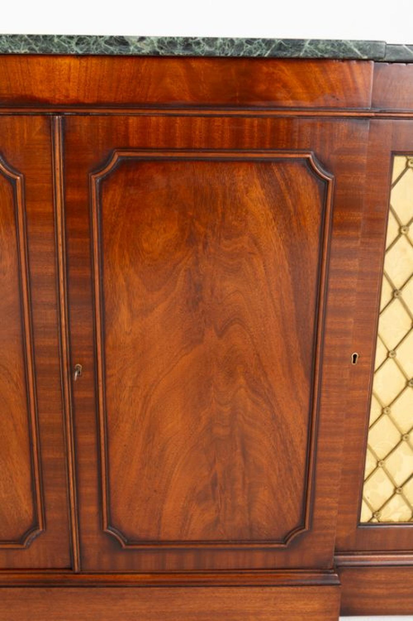 Adirondack Regency Revival Sideboard Mahogany Cabinet Server