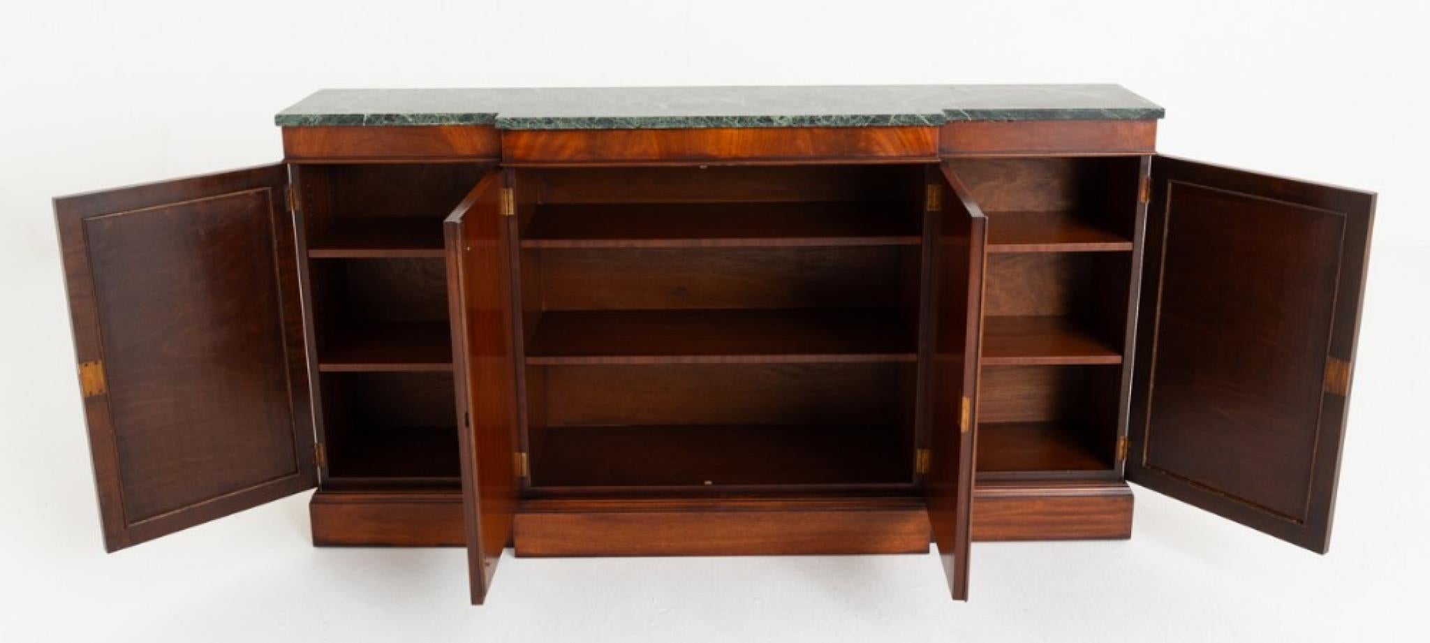 Early 20th Century Regency Revival Sideboard Mahogany Cabinet Server