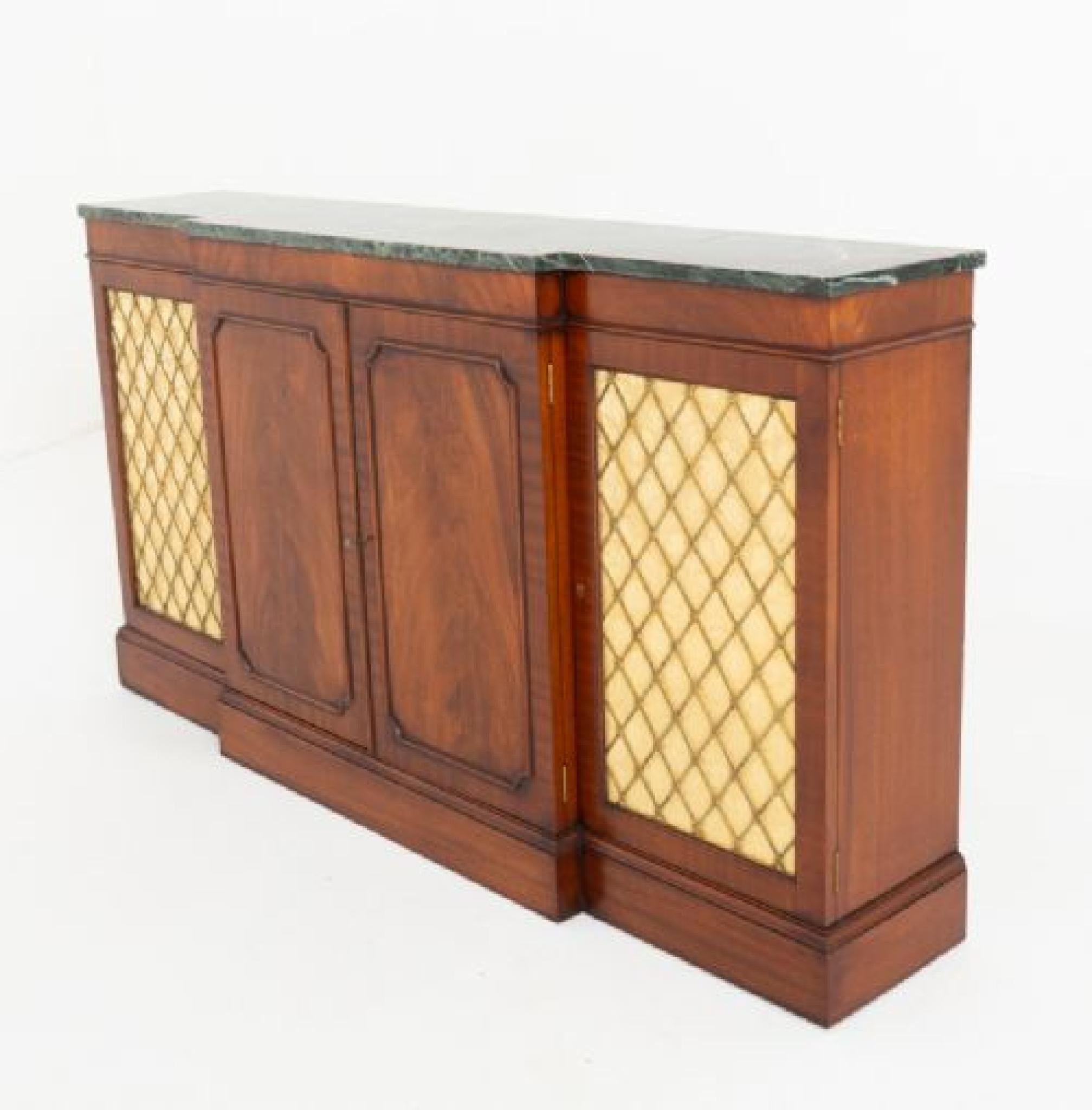 Regency Revival Sideboard Mahogany Cabinet Server
