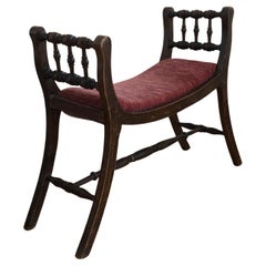 Regency Revival Spindle Bench Early 20th Century United Kingdom