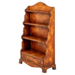 Regency Revival Waterfall Bookcase Cherrywood